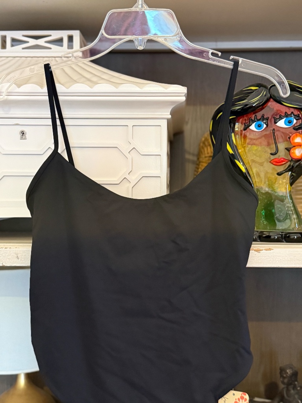 Toast Swim Small one piece swimsuit high cut radiant black Large L nw - Picture 4 of 5